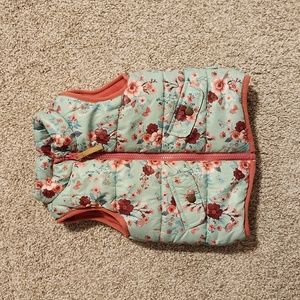 Kids Floral Puffer Vest